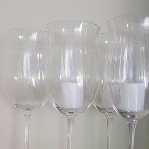 Gorgeous Crystal Wine 11" Glasses...set of 4